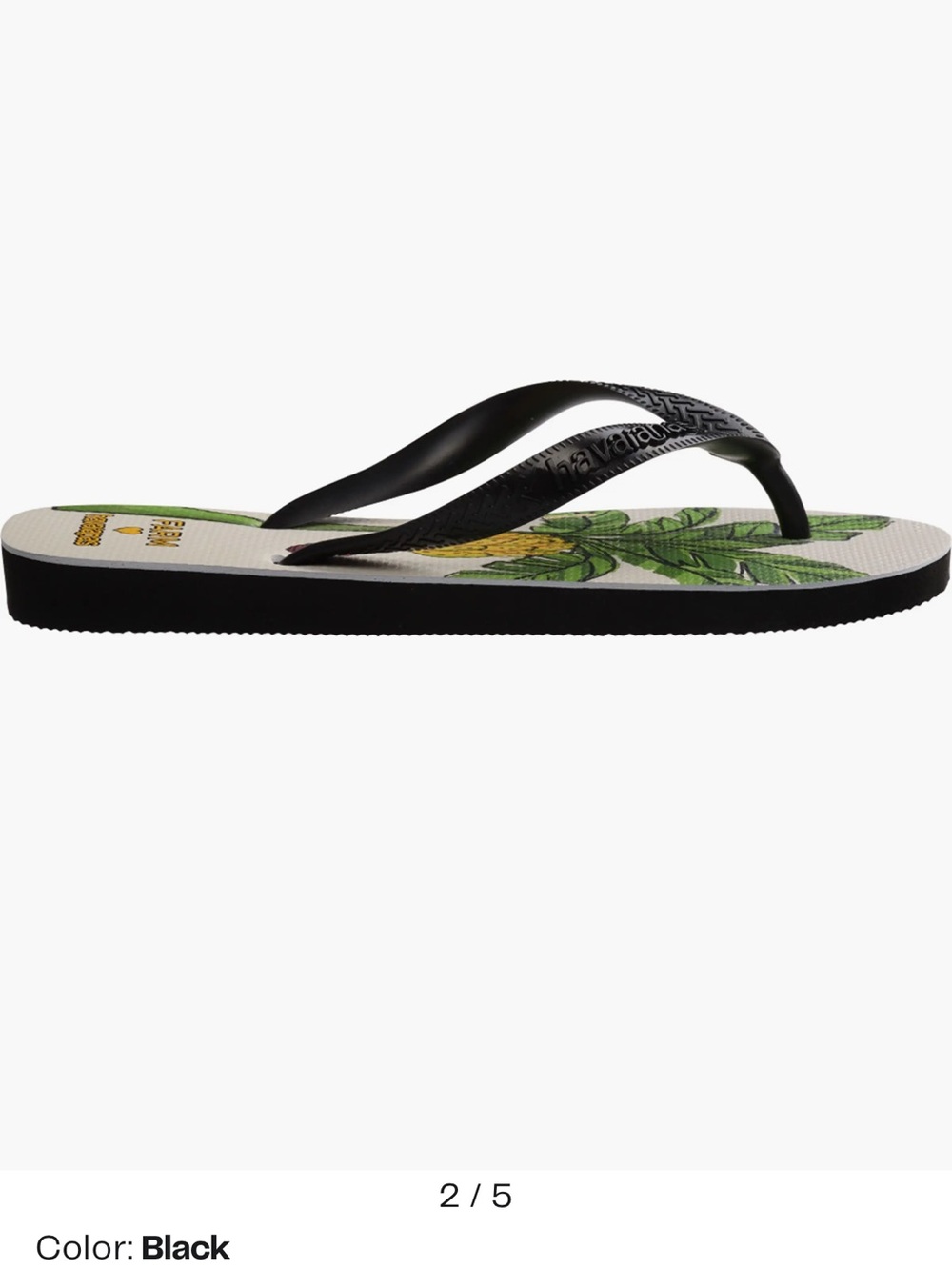 New FARM Rio x  Havaianas Banana Tree Water Resistant Flip Flops - Picture 2 of 4